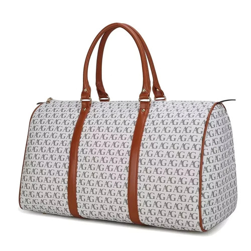 Faux leather holdall - faux,