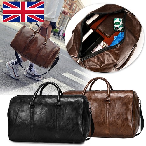 Mens leather duffle weekend - mens,