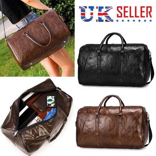 Men leather duffle weekend - uk,
