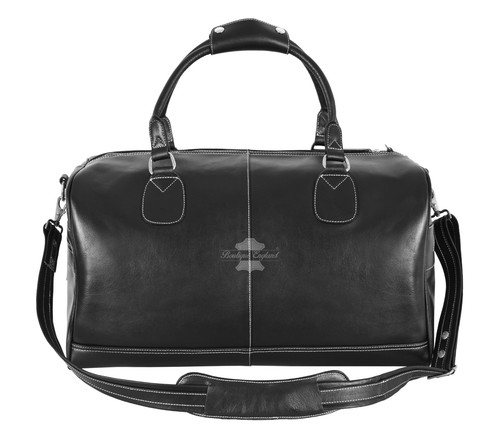 Holdall black leather - black,