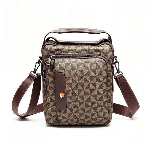 Large patterned travel handbag - large,