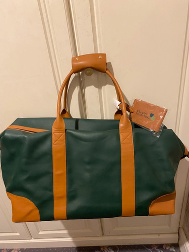 Luxury leather weekend holdall - luxury,