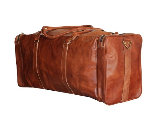 Bag leather weekend travel gym - bag,