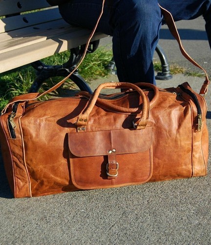 Leather bag travel - leather, luggage